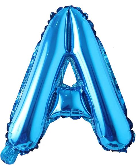 blue letter balloons